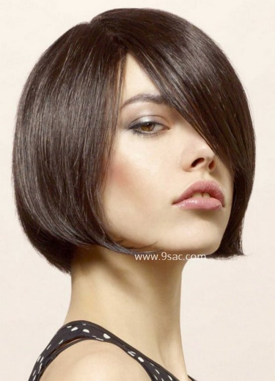 Reverse Layer Bob Hair Model for Thick Stranded Hair