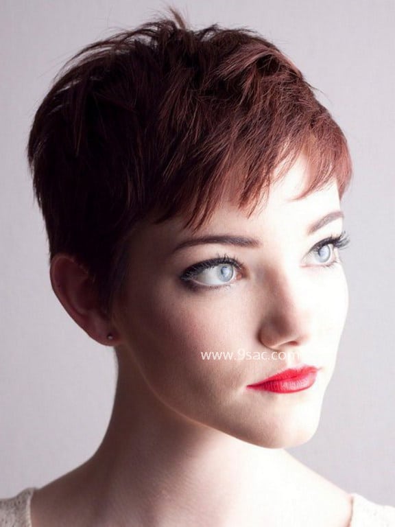 For Smooth Pixie Red Tone Hair Colors 