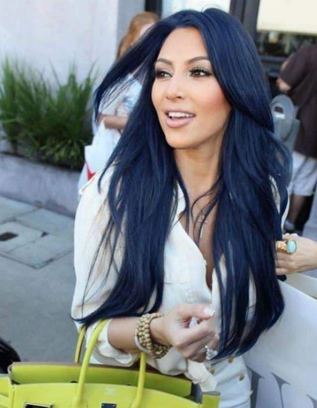 Blue black hair color fashion unluler 2018