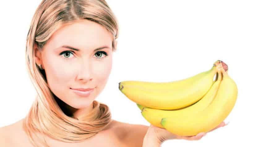 香蕉制成的自然护理面膜