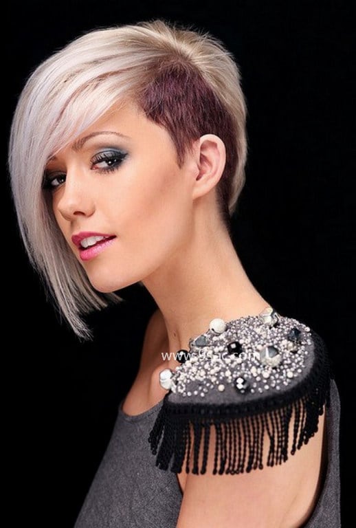 Short Asymmetrical Side-Brand Hairstyle