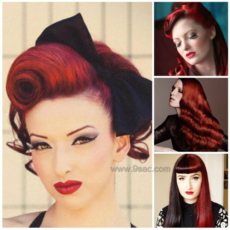 2016 Retro Red Hair Colores y Modelos