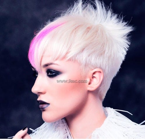 Short Hair Pointed Shape Hair Model