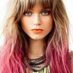 Dos Tonos de Color Diferentes en el Cabello Estilo Bohemio