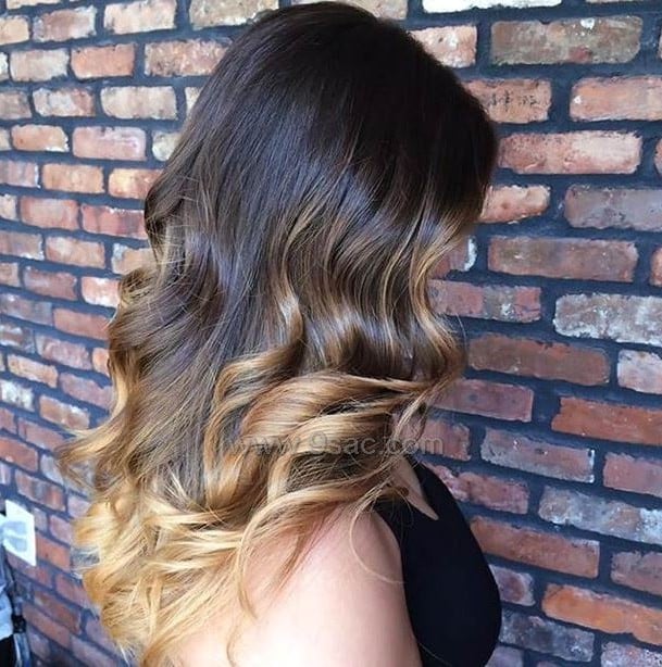 Colores balayage amarillo dorado