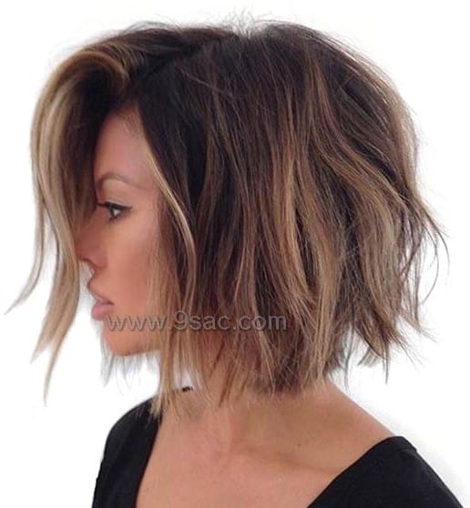 Bob balayage colores