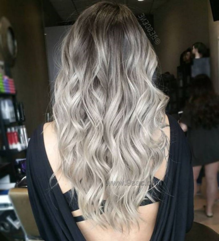 Ashy blonde hair color