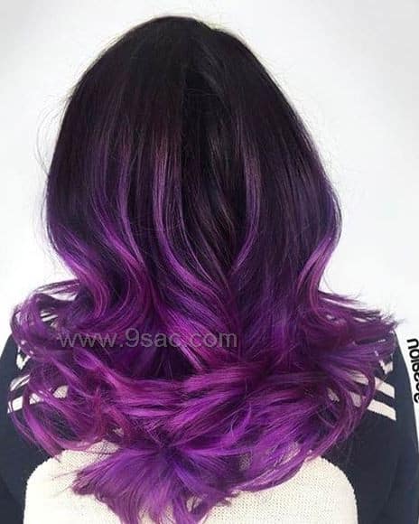 Violet balayage