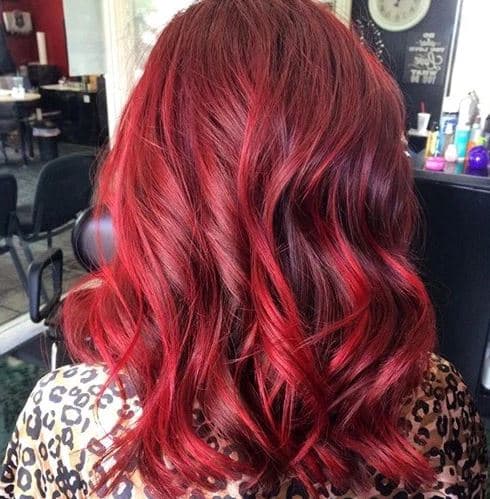 2016 Tonos de color de cabello rojo