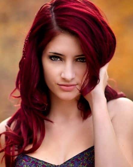 2016 Colores de cabello en tonos rojos