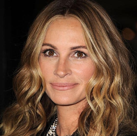 Julia roberts gunes yansimasi ombre saç rengi ile genç goruntu saglama