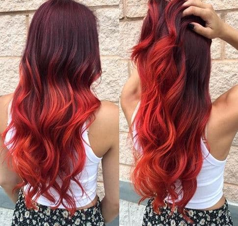 Mujeres con color de pelo rojo