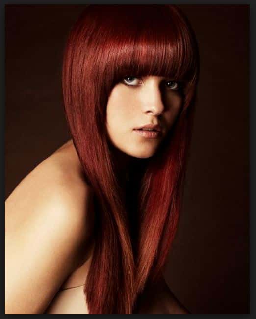 Bordomous red hair colors that are suitable for wheat skin