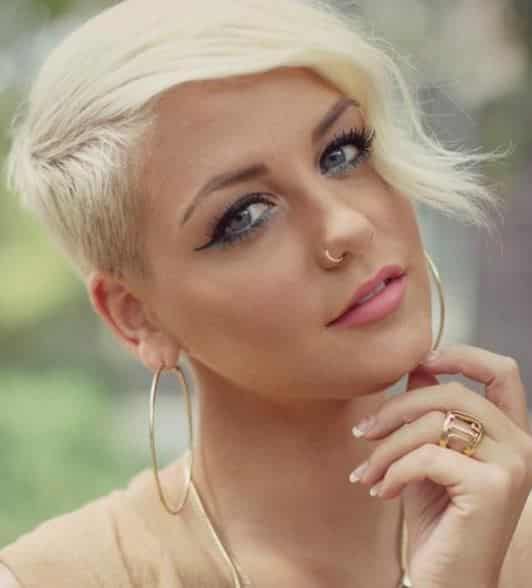 Layered yellow pixie haircuts 2016