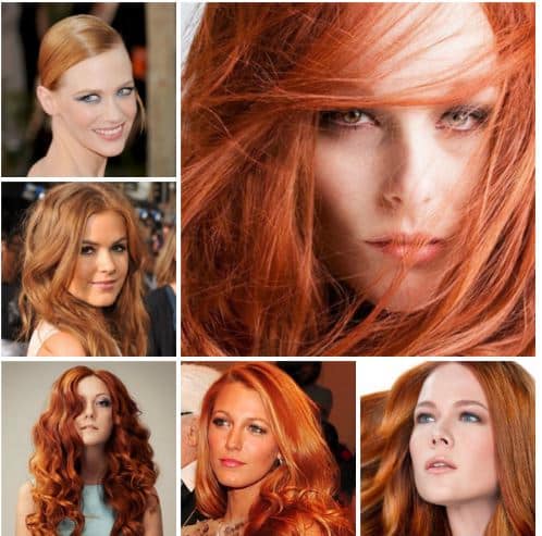2016 bakır kızıl saç renkleri