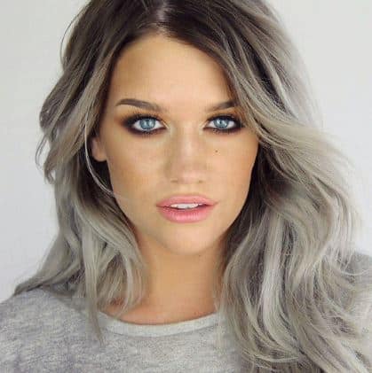 2018 Moda de cabello gris