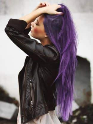 2018 Moda de cabello morado