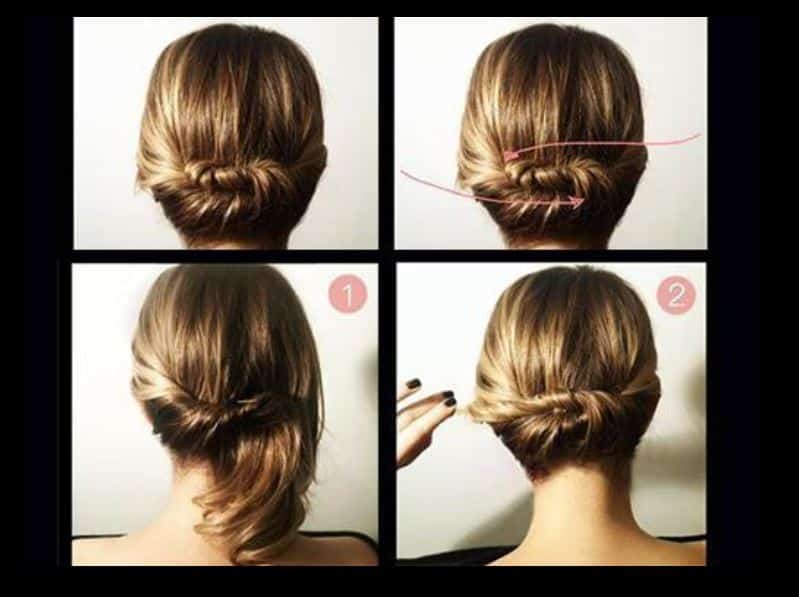 Dusuk orgu bun hairstyles