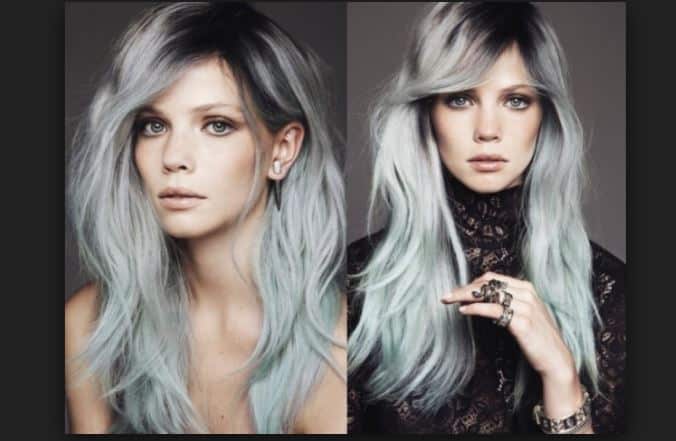 Leyenda Color de Cabello Gris Moda