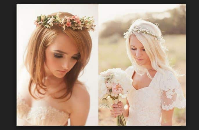 Flower Bridal Haircuts