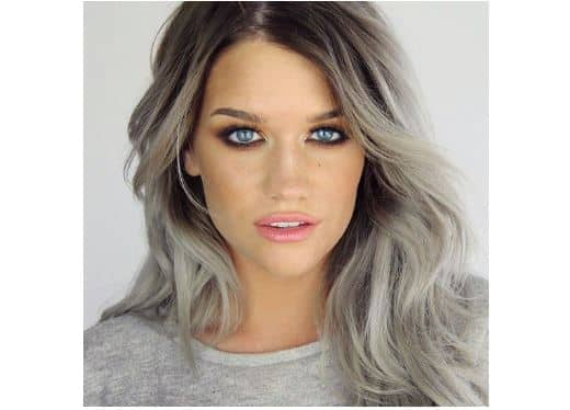 Grey Yellow White Hair Color
