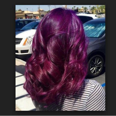 Púrpura Color de cabello Moda