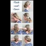 Practical mousse bun hairstyle