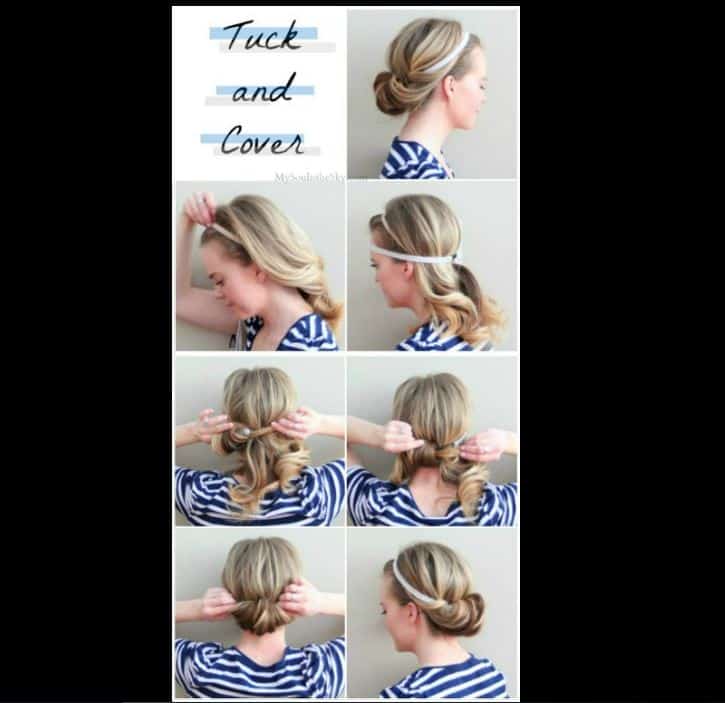 Practical mousse bun hairstyle