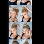 Practical bun hairstyle