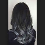 Dark Grey Ombre Hair Color Return