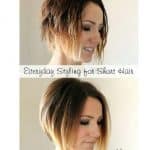 Once and then practical asymmetrical short hairstyle