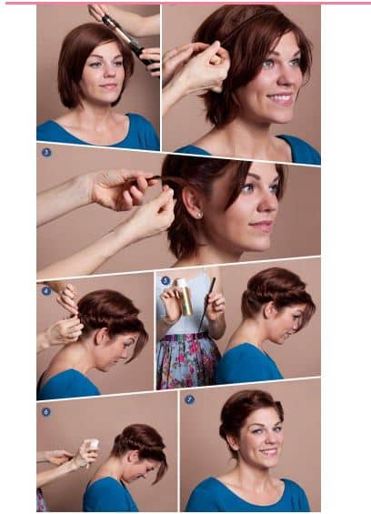 5-minute short hairstyles to be done in the morning