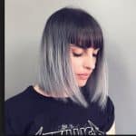 Hill Dark Ends Light Grey Ombre Hair Colors