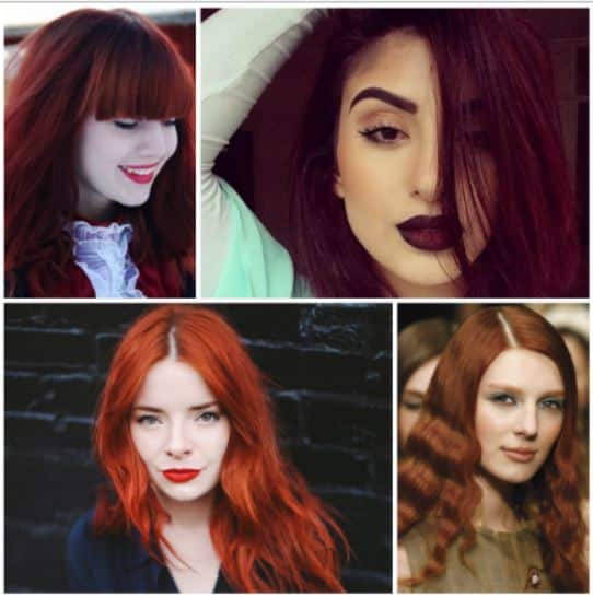 2017 Hot Red Hair Color y Moda