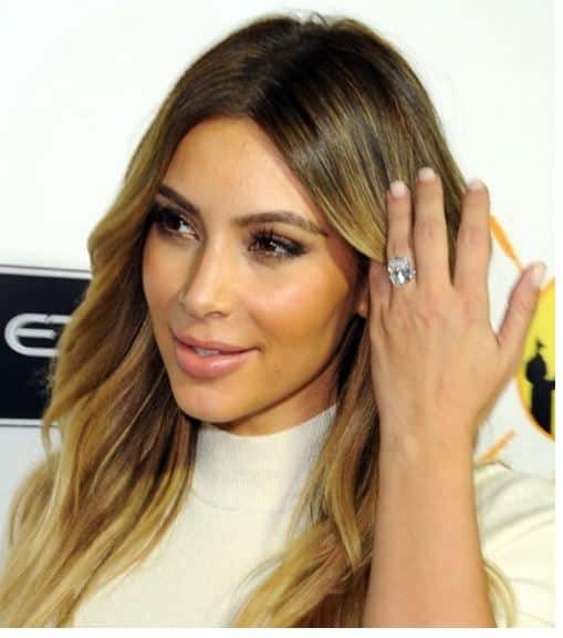 Bal Sarısı 2017 Kim Kardashian Saç Renkleri ve Modelleri