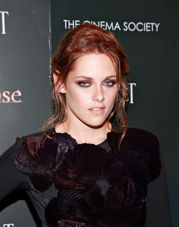 El ombre seigne rojo-marrón de Kristen stewart