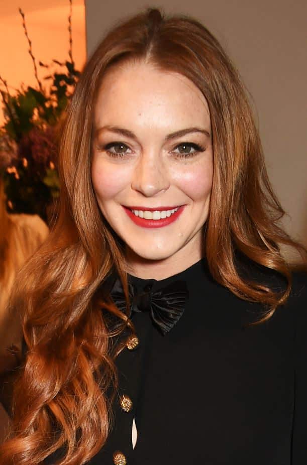 Lindsay lohan 2017 color de cabello moreno