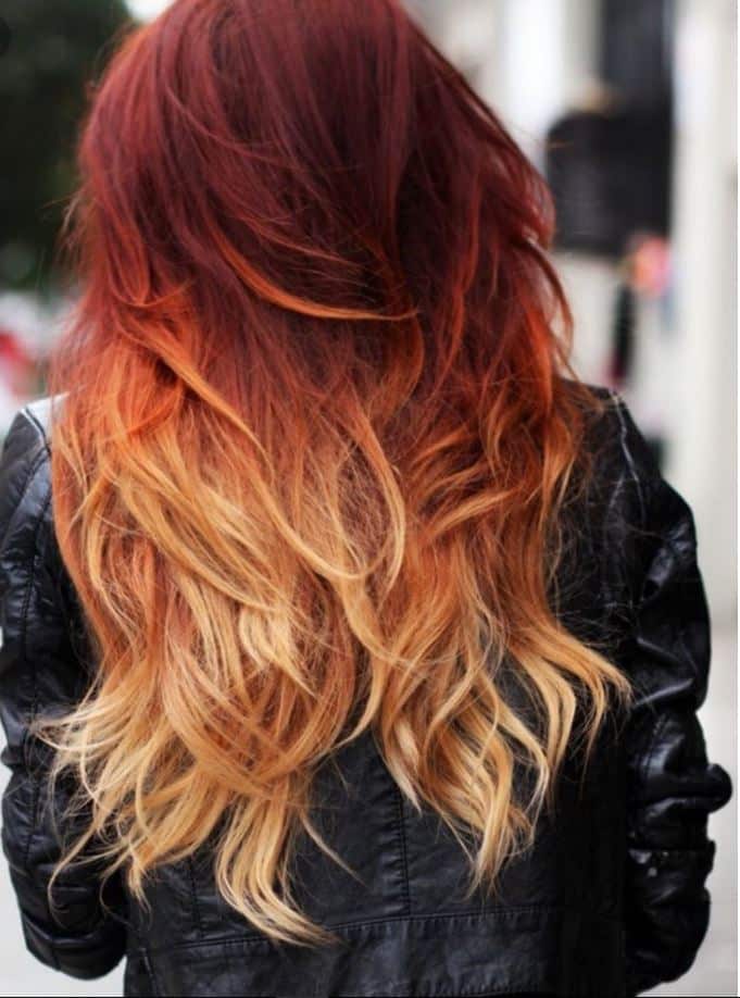 2017 Copper Hair Ombre Technique