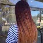 2017 Bottoms Dark Ends Copper Hair Color