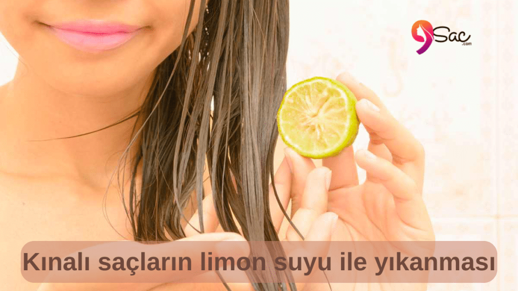 Washing your hair with lemon juice