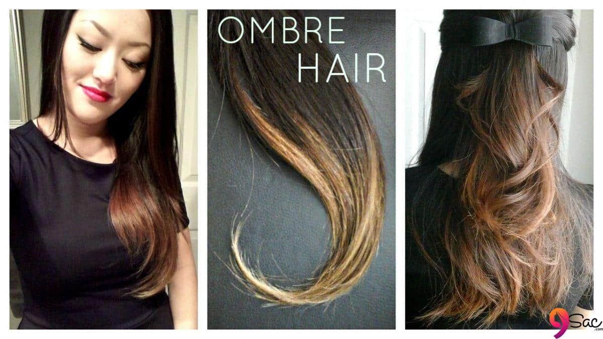 Ombre Hair Colors and Models with Black Hair Crepe Baler
