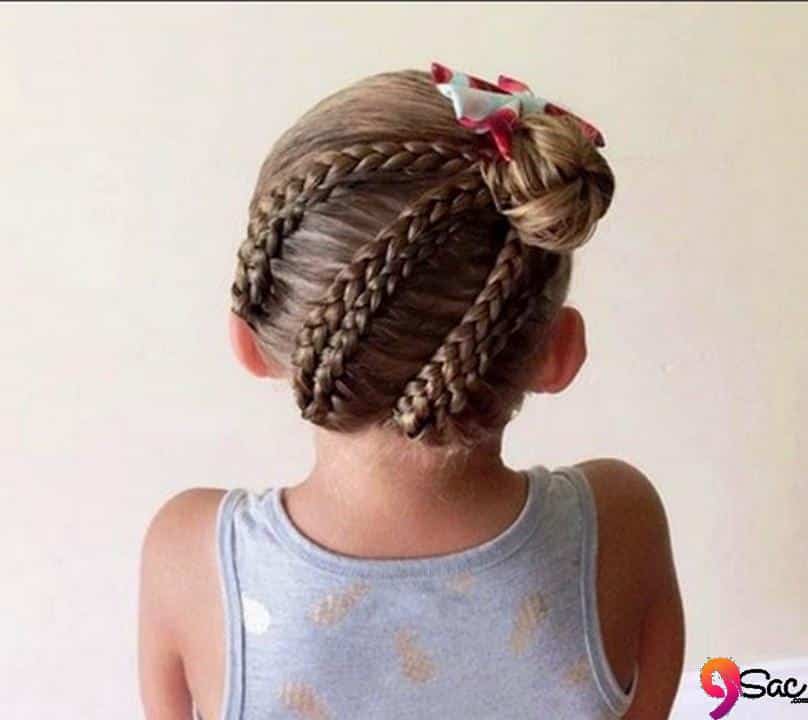 Üç Ayak Kız Çocuğu Saç Modeli