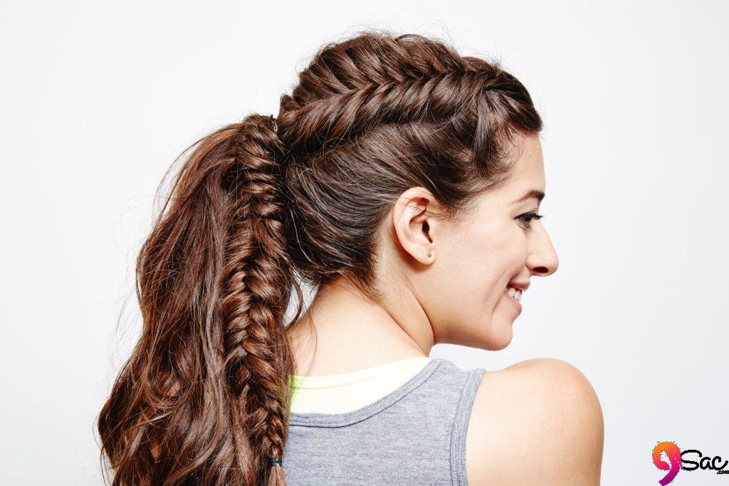 Half Braided Ponytail Haircuts