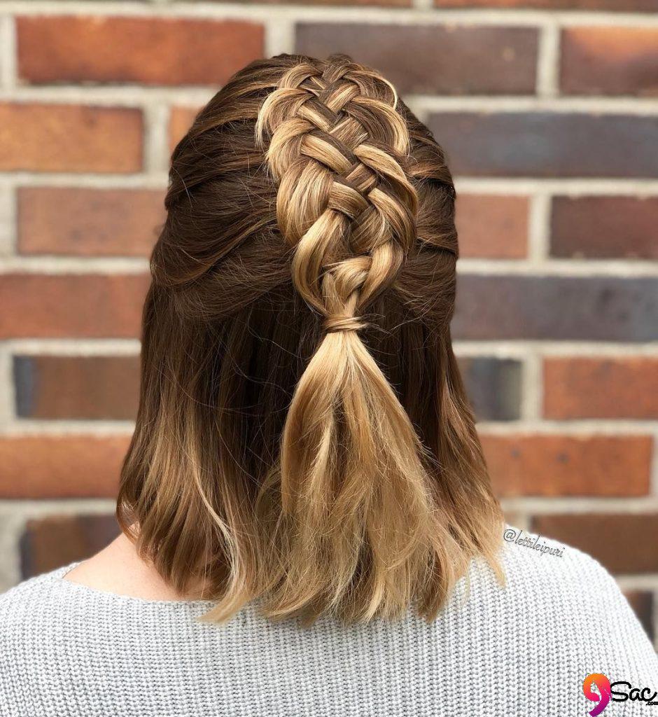 modelos de trenza de cabello corto