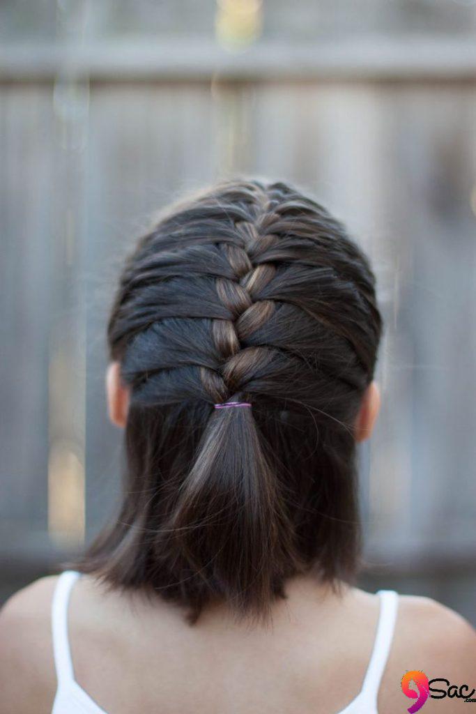 short hair braid models