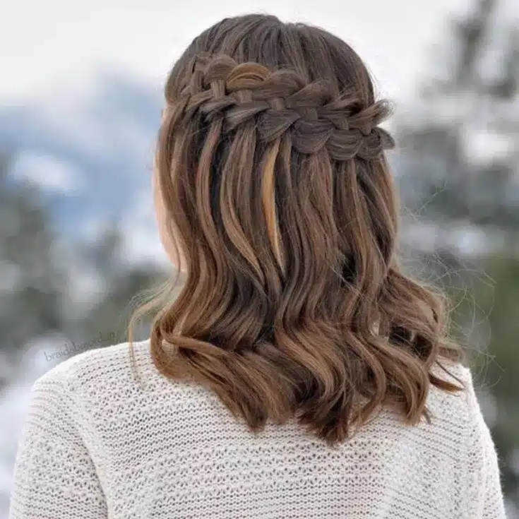 waterfall hair braid